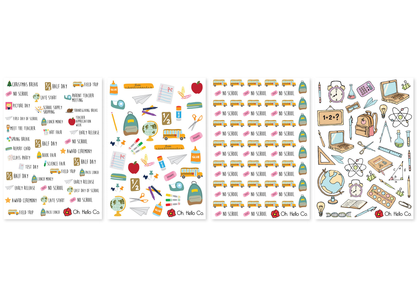 School Stickers - Oh, Hello Companies
