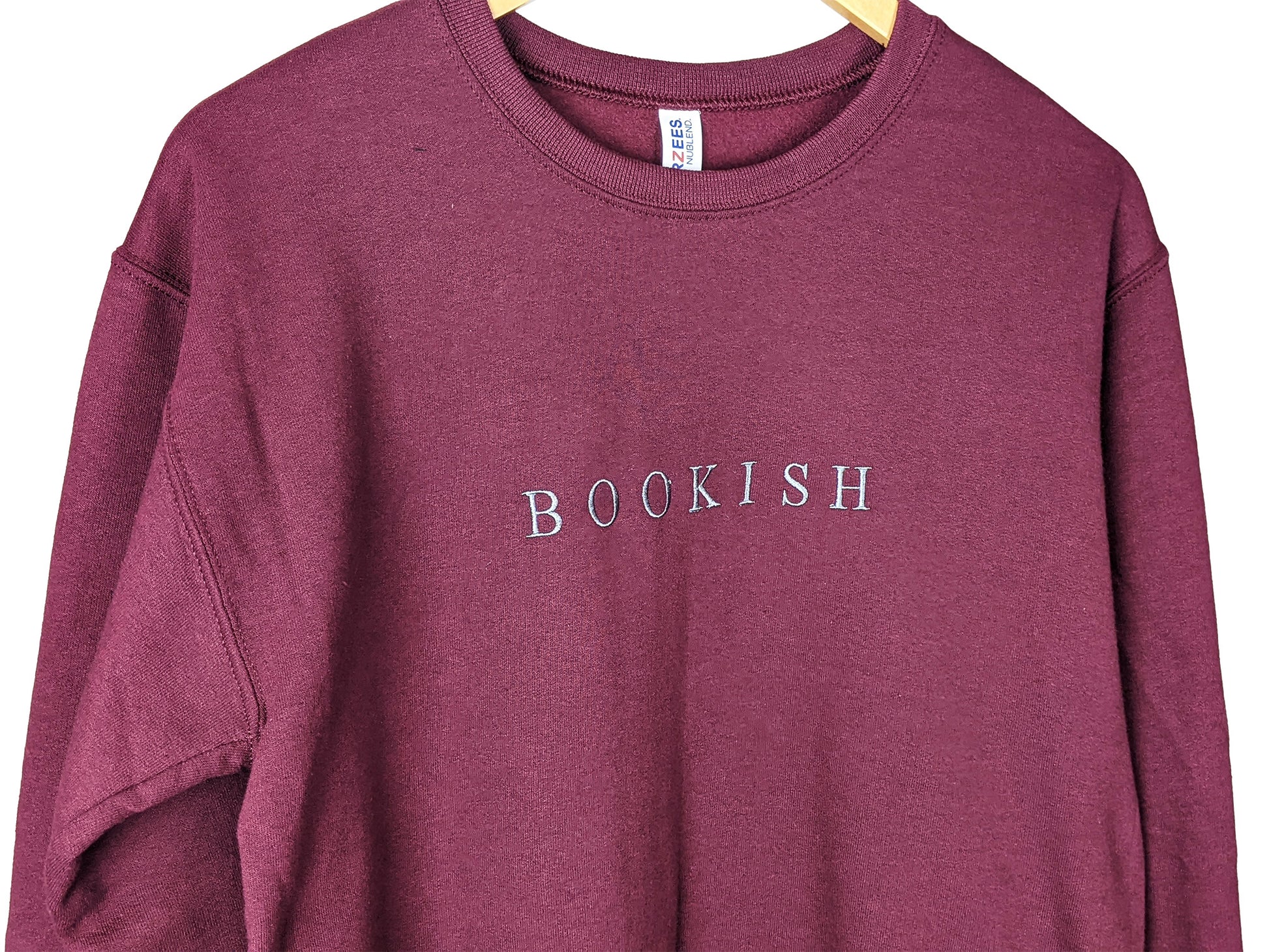 Embroidered Bookish Sweatshirt - Oh, Hello Companies