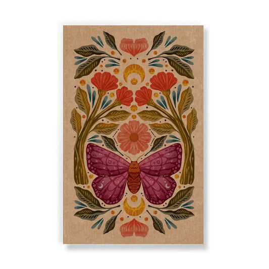 Purple Wings Kraft Layflat Notebook - Oh, Hello Companies
