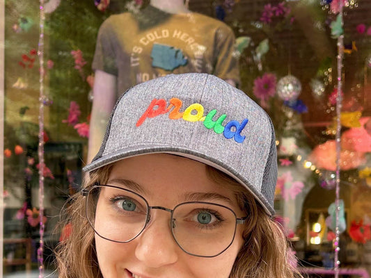 Embroidered Rainbow Proud Hat - Oh, Hello Companies