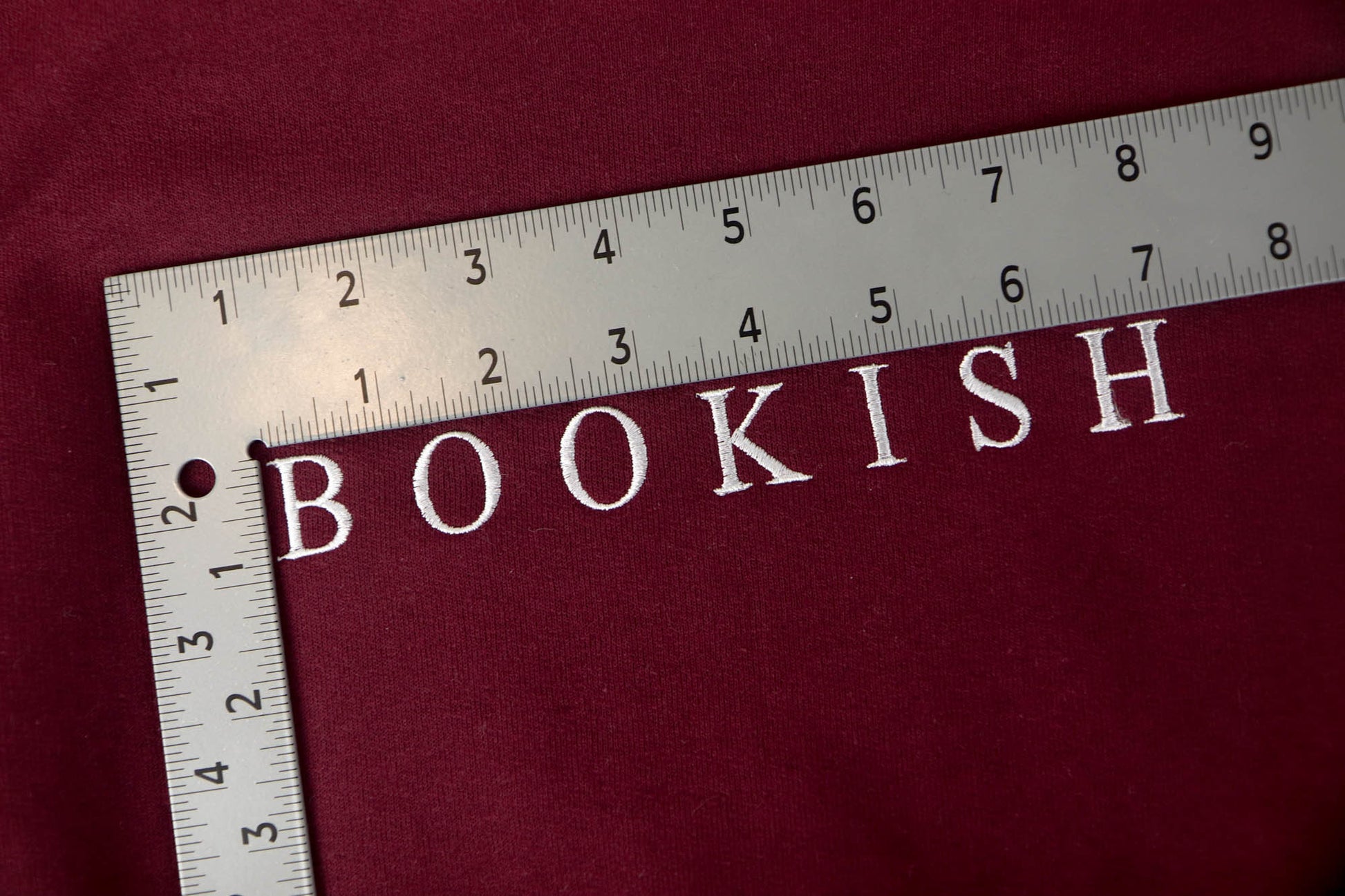 Embroidered Bookish Sweatshirt - Oh, Hello Companies
