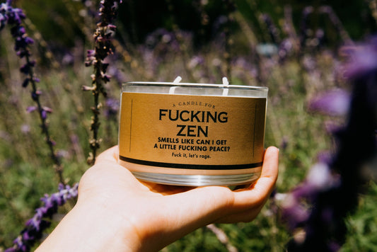 Whiskey River Candle - F**king Zen - Oh, Hello Companies