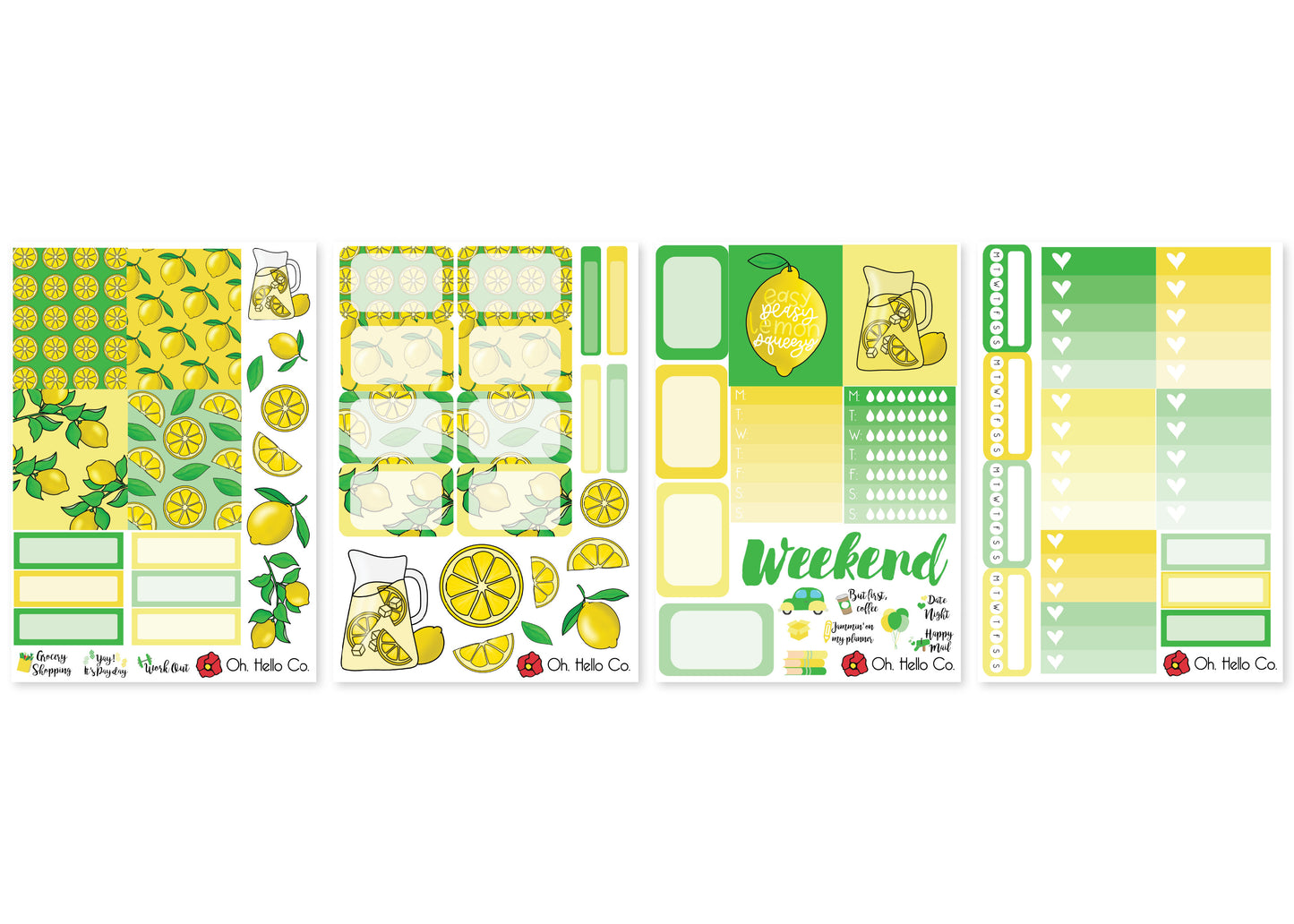 Lemons Weekly Kit Stickers - Oh, Hello Companies