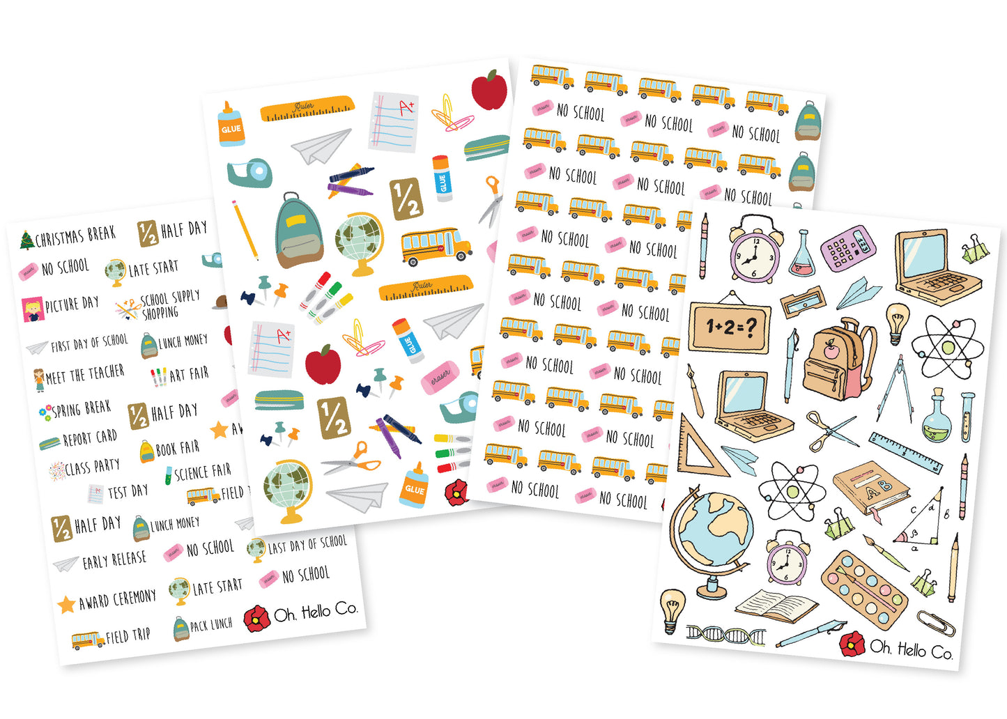 School Stickers - Oh, Hello Companies
