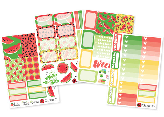 Watermelon Weekly Kit Stickers - Oh, Hello Companies