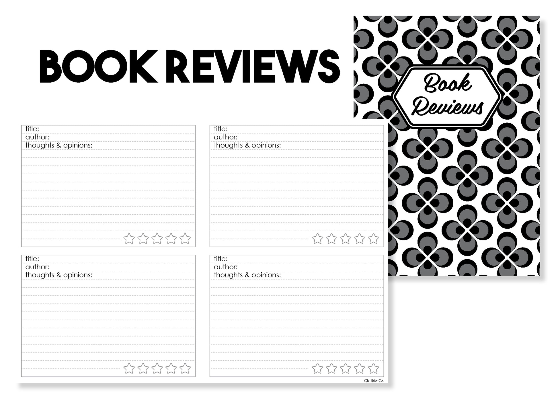 The Add On Bundle - Traveler's Notebook Inserts - Oh, Hello Stationery Co. bullet journal Erin Condren stickers scrapbook planner case customized gifts mugs Travlers Notebook unique fun 