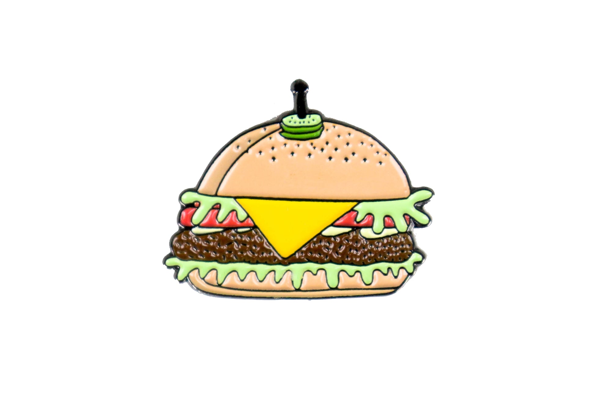 Cheese Burger Enamel Pin - Oh, Hello Companies