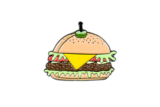 Cheese Burger Enamel Pin - Oh, Hello Companies