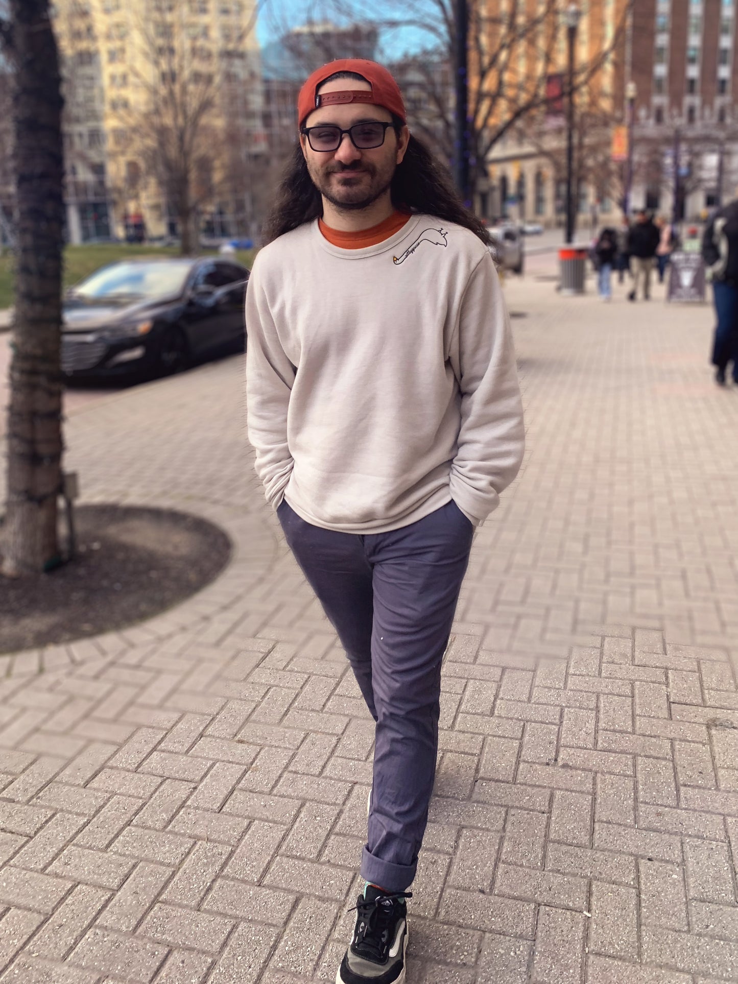 Embroidered Silly Goose Sweatshirt - Oh, Hello Companies