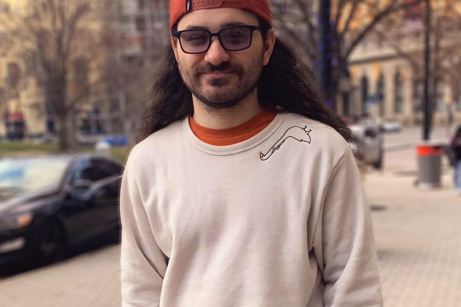 Embroidered Silly Goose Sweatshirt - Oh, Hello Companies