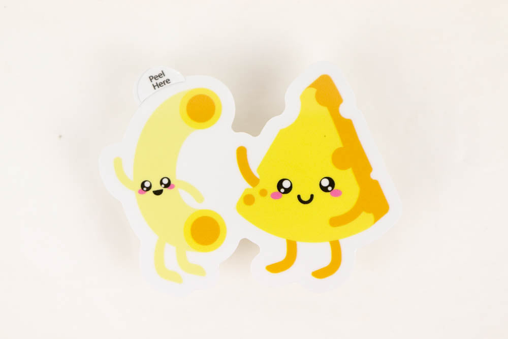 Macaroni and Cheese Vinyl Sticker