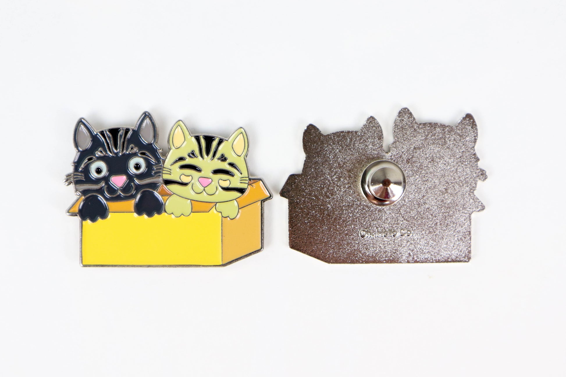 Cats in a Box Enamel Pin - Oh, Hello Stationery Co. bullet journal Erin Condren stickers scrapbook planner case customized gifts mugs Travlers Notebook unique fun 