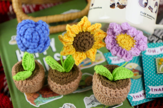 Hand-Knitted Flowers & Cacti - Oh, Hello Companies