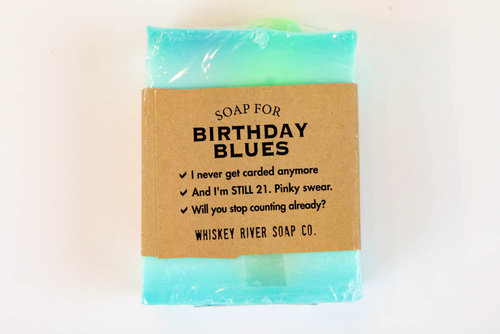 Whiskey River Soap - Birthday Blues - Oh, Hello Stationery Co. bullet journal Erin Condren stickers scrapbook planner case customized gifts mugs Travlers Notebook unique fun 
