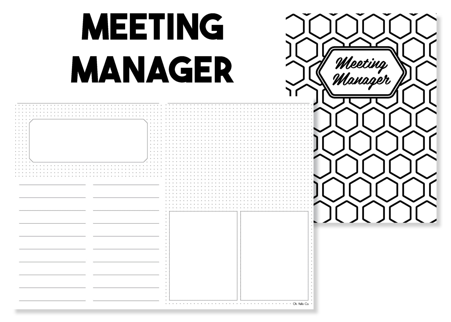 The Work Bundle - Traveler's Notebook Inserts - Oh, Hello Stationery Co. bullet journal Erin Condren stickers scrapbook planner case customized gifts mugs Travlers Notebook unique fun 