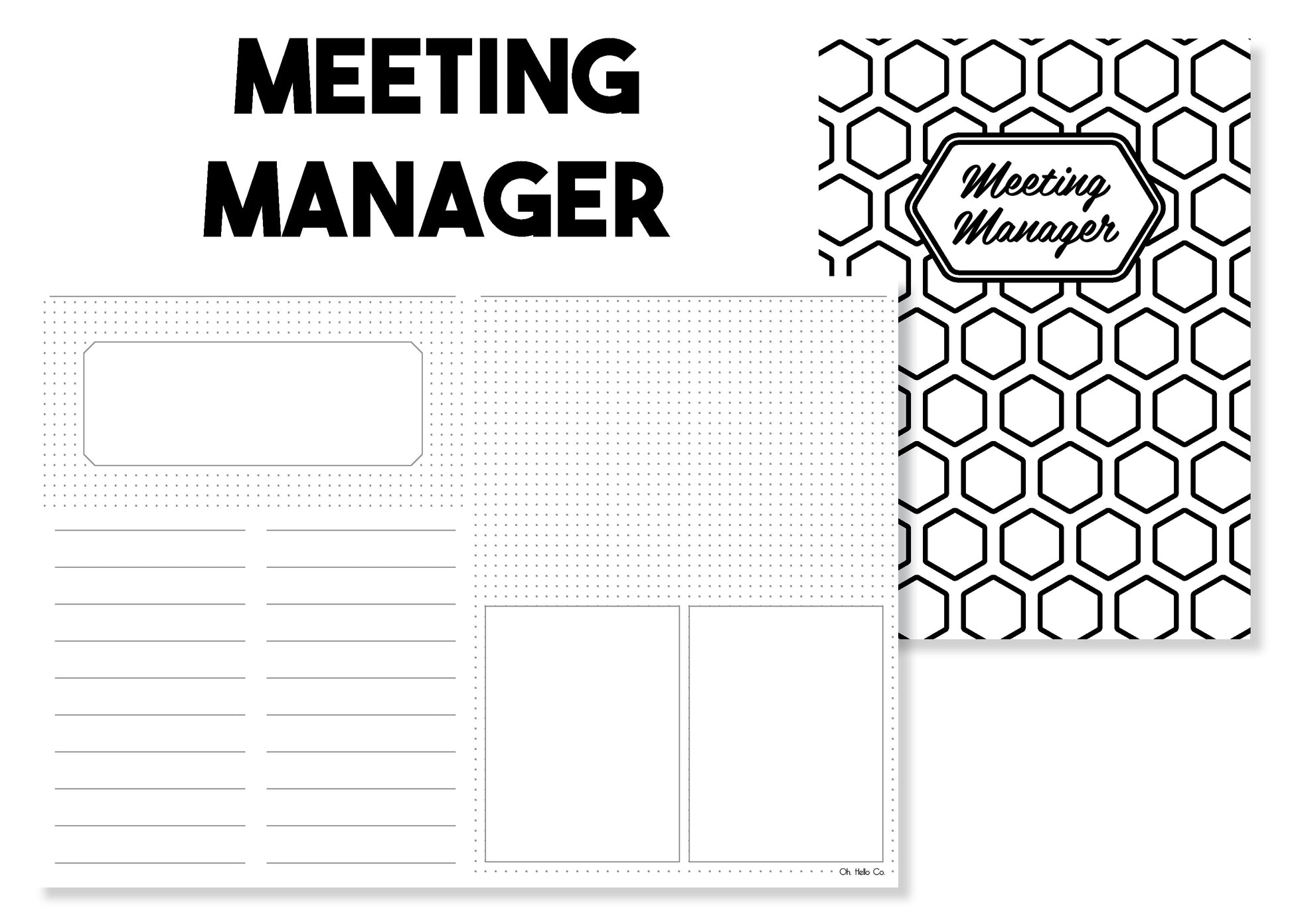 The Work Bundle - Traveler's Notebook Inserts - Oh, Hello Stationery Co. bullet journal Erin Condren stickers scrapbook planner case customized gifts mugs Travlers Notebook unique fun 
