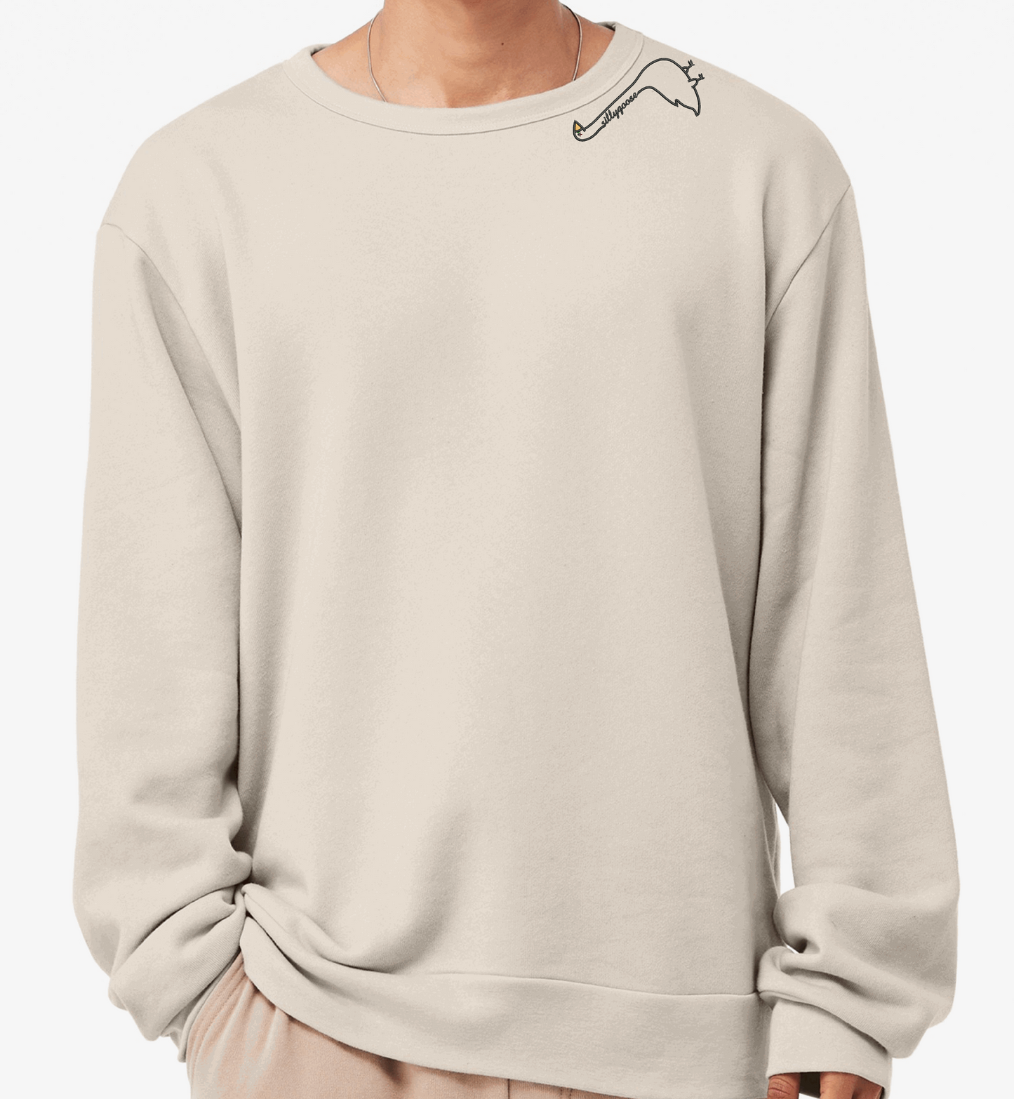 Embroidered Silly Goose Sweatshirt - Oh, Hello Companies