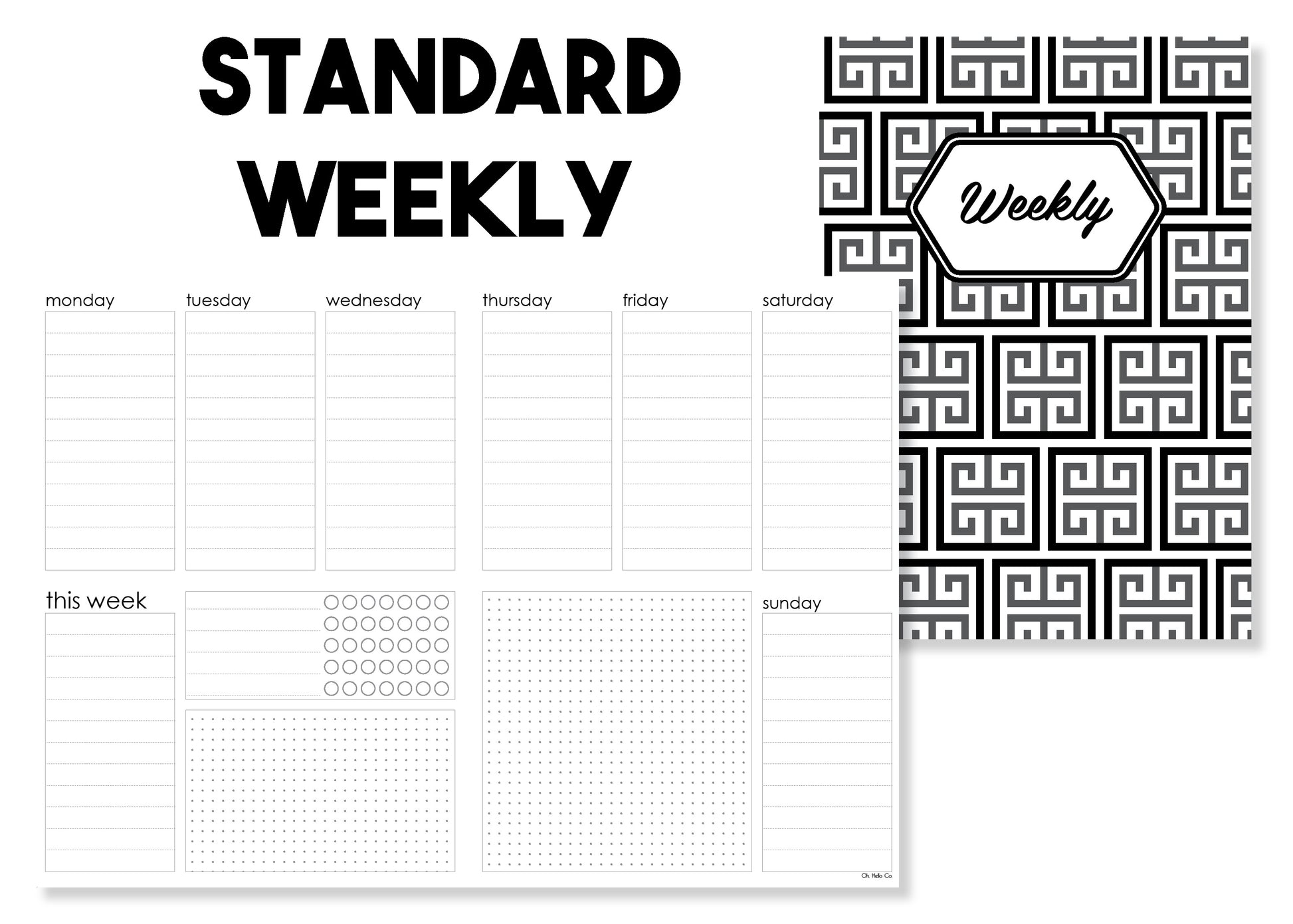 The Essentials Bundle - Traveler's Notebook Inserts - Oh, Hello Stationery Co. bullet journal Erin Condren stickers scrapbook planner case customized gifts mugs Travlers Notebook unique fun 