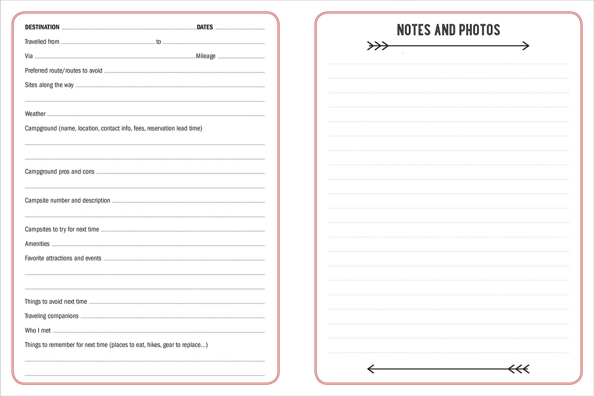 The Camping Logbook - Oh, Hello Companies